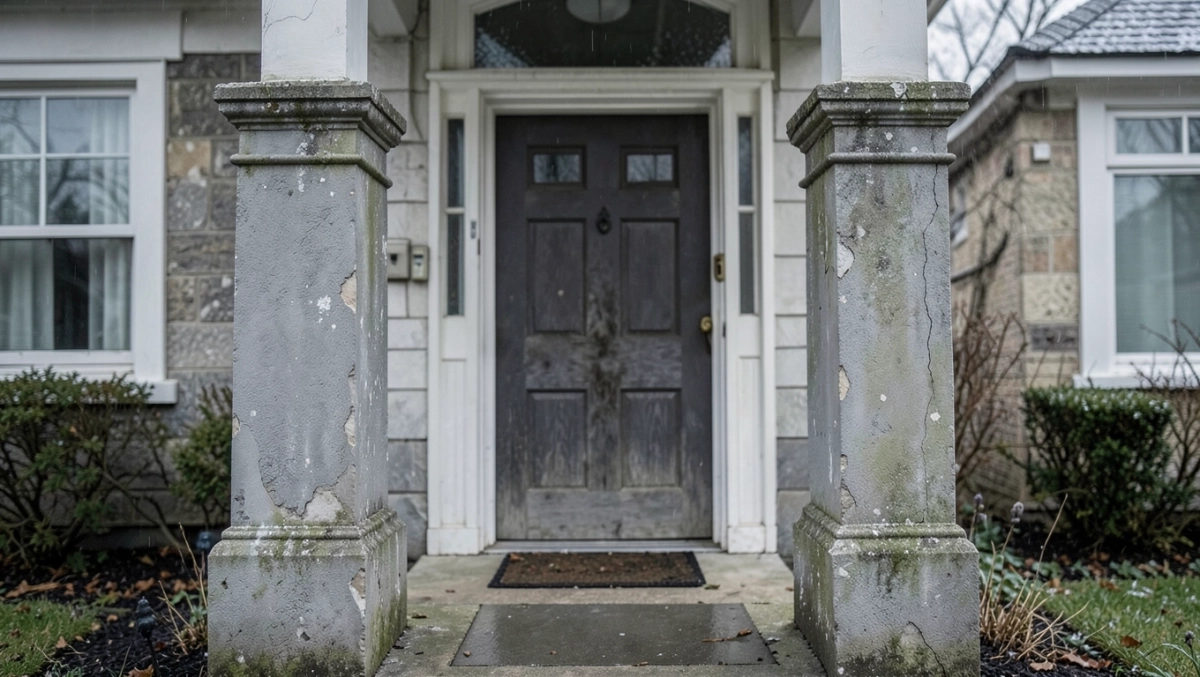 Filary przed domem wykończenie