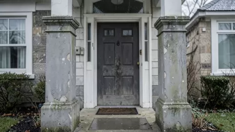 Filary przed domem wykończenie