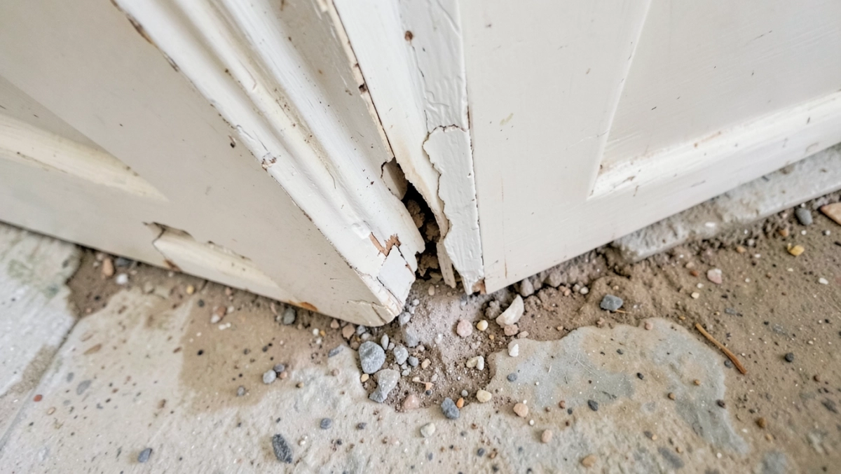 wykończenie ościeżnicy przy podłodze